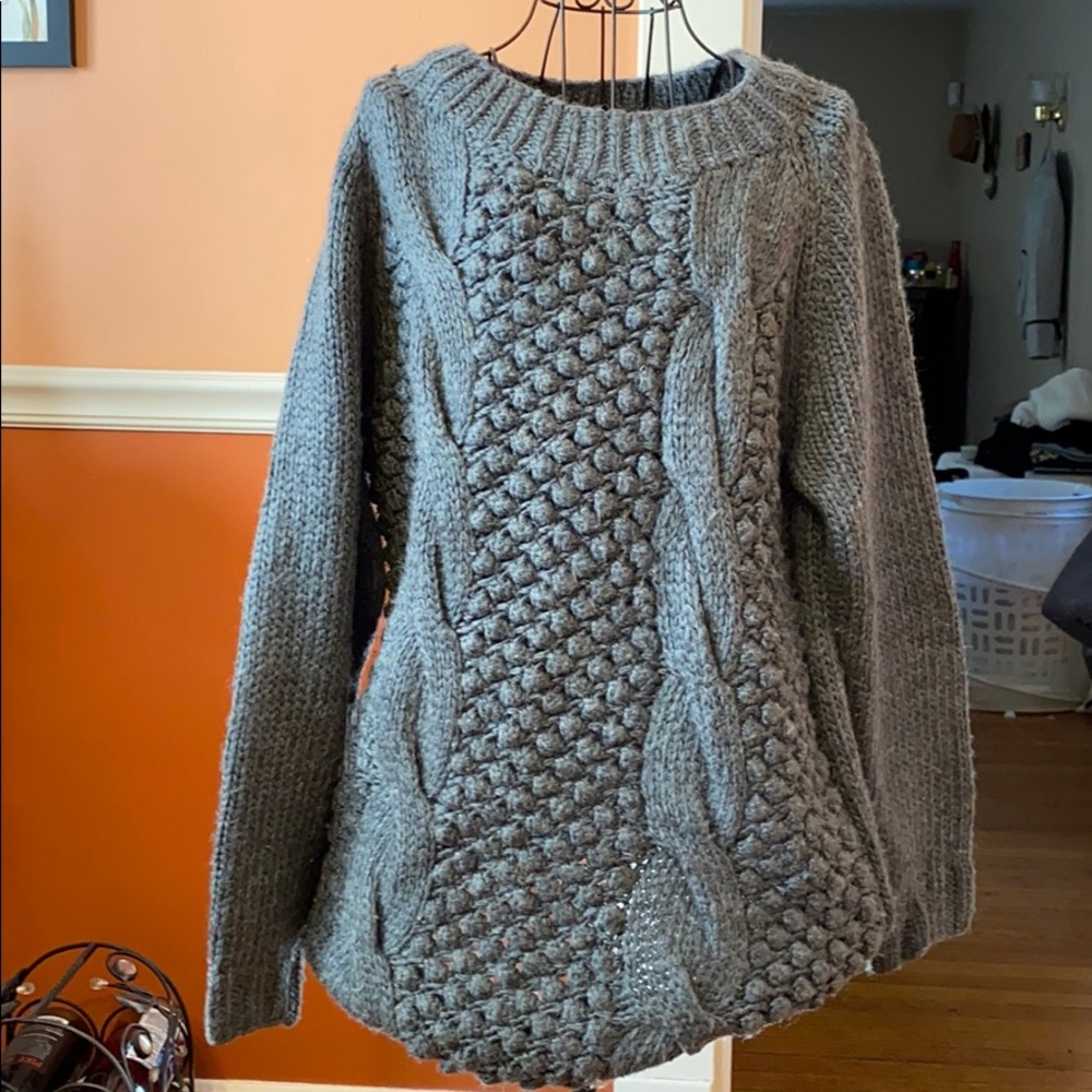 Ladies cable knit sweater